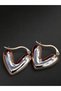 Bym122 Gold Heart Model 3 cm Women's Steel Earrings Gift Stylish Accessory - 6