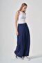 Women's Palazo Trousers Navy Blue 31361 - 2
