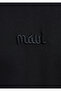 Logo Printed Black T-Shirt Loose Fit 0610100-900 - 7