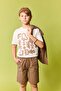 100% Cotton Regular Fit Crew Neck Safari Printed Short Sleeve T-Shirt for Boys H7990A826Hs