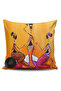 African Girls Themed 6-Piece Combination Throw Pillow Cover - 5