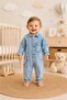 Baby Shirt Collar Denim Overalls Th25Ave197