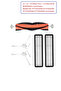 Replacement Brush and Filter Set Compatible with Xiaomi Mop 2 - Bhr5055eu Model
