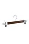 Wooden 8131 Latch Hanger for Pants and Skirts, Walnut Color, 1 Piece - 2