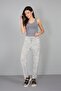 Women's Palm Tree Patterned Viscose Sports Trousers - 7