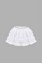 Monaco Skirt White Mini Skirt with Lace Detail and Shorts - 2