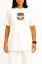 Oversized Johnny Bravo Gym Salonu Chest Printed Unisex T-Shirt - 2