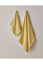 Border Check Cotton Bath Towel 70X140 cm Yellow - 3