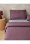 Tile Check Yarn Dyed Double Size Bed Sheet Duvet Cover Set 200X220 cm Navy Blue-Red - 2