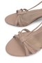Women's Vegan Beige Heeled Shoes - 3