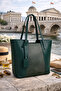 Green Textured Panel Shoulder Bag |   Green Mt1589 - 3
