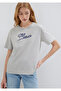 Embroidered Gray T-Shirt Regular Fit 1612421 -87033 - 2