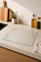 Non-Slip Base Glass Cutting and Presentation Board - Hygienic Chopping Surface - Tempered Glass, 25X35 cm