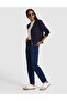 Dark Blue Mom High Waist Fit Jean Pants 50318031-Vr032 - 3