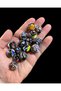 Large Size Glass Indian Beads - Macrame Beads - Decoration Beads - 6 Pieces -