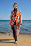 Remsa Hijab Swimsuit with Single Kaftan Kimono Pareo Orange RP027 Lotus - 3
