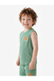 Crew Neck Sleeveless Printed Cotton Tank Top and Shorts Set - Set of 2 - 2