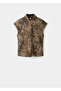Blouse Satin with Leopard Print - 3