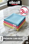 Premium Microfiber Glass Cloth 3-Pack 50X40 cm Non-Marking Mirror Cloth Stain-Resistant Drying Polishing Cloth