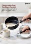 Granite Non-stick Milk Pan Amp18ge - Ivory With Gray Spatter Coating, Heat-resistant Handle - 4