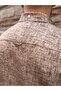 Slim Fit Long Sleeve Muslin Digital Printed Men's Shirt with Gift Box Fs-004599 - Brown - 4