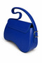 Duki Daso Women's Blue Asymmetrical Baguette Handbag |   Summer Mt1618 Blue Single Compartment with Zipper and C - 5