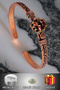 Women's Copper Bracelet - Zultanite Stone Model 2 Tree Bark Model Thin Metal Boxed Bracelet Zeolite Sand