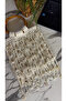 Handmade Net Fabric Stone Embroidered Handbag - 3