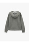 Hooded Zippered Pocketed Sequined and Stone Embellished Oversize Sweatshirt - 7