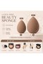 40Pcs All In One Makeup Tool Set, Burgundy Brushes, Beauty Sponges, Flocking Puffs, Bow Headband, Silicone Cleaning Bowl - 3