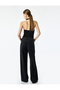 Glittery Collar Sleeveless Evening Dress Blouse - 4
