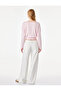 Cotton Boat Neck Long Sleeve Striped T-Shirt - 4