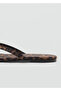 Leopard Print Strap Sandals - 5