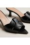 Ugio Cross-Strap Pointed Toe Women's Heeled 3.5 cm Heel Slippers - Mule Shoes - 4