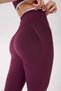 Women's High Waist Gathering and Lifting Seamless Leggings - Coreline Model with Piping Detail