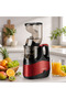 عصارة بطيئة كبيرة القطر SK-01005 بقوة 800 واط للاستخدام المنزلي لاستخراج عصير الفواكه والخضروات مع فصل اللب سهلة التنظيف 75 دورة في الدقيقة صانعة عصير صحي للمطبخ المنزلي - 2