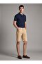 Men's Beige Slim Cut Comfort Lycra Jean Shorts Thomas-Bej
