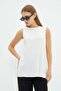 Basic Crew Neck Sleeveless Tunic - 2