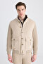 Ds Damat Regular Fit Beige Plain Coat - 4