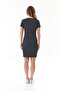 Striped Polo Neck Lycra Dress - 6