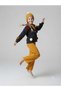Girl's Black Pompom Knitwear Cardigan Sleeveless Inner Badi Knitwear Pants Beret 4-Piece Set - 2