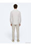 Beige Striped Regular Fit Long Woven Casual 100% Cotton Shirt - 5