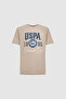 Men's Stone Regular Fit Crew Neck T-Shirt 50327174-Vr049 - 7