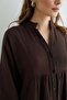 Fullamodest Half Buttoned High Collar Muslin Dress - 7