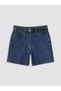 Trendlucky High Waist Belted Women's Jean Shorts with Difference - 5