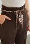 High Waist Palazzo Trousers with Belt Detail - 5