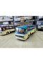 25cm 1/43 Scale Blue Metal Mercedes Benz O302 Bus Model - 5
