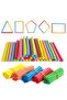 100pcs 100pcs Colorful Bamboo Counting Sticks Mathematics Teaching Aids Counting Rod Math Learning T - 7