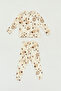 Home Patterned Fleece Unisex Children's Pajama Set - 3
