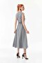 V-Neck Ruffle Dress with Belt - 3